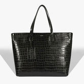 BOLSA GRANDE SHOPPING CROCO PRETA S 50015 0766 0004 SCHUTZ